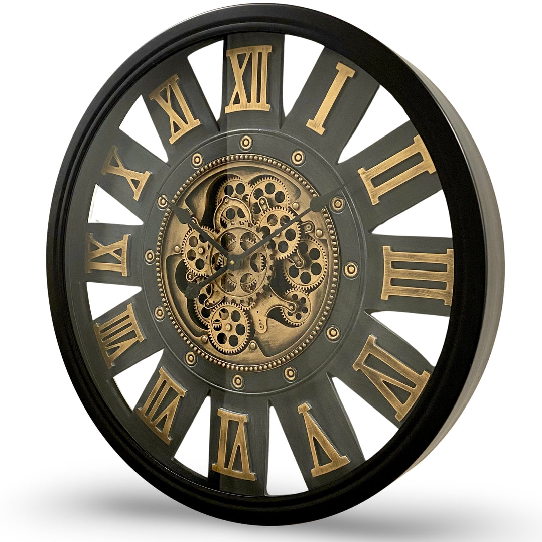 Victory Themis Metal Moving Gears Wall Clock 72cm CCM-1722 8