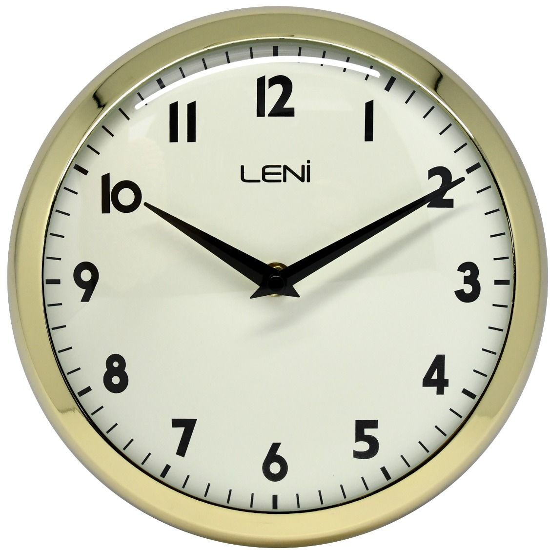 Buy Leni School Wall Clock Metal Gold 23cm Online