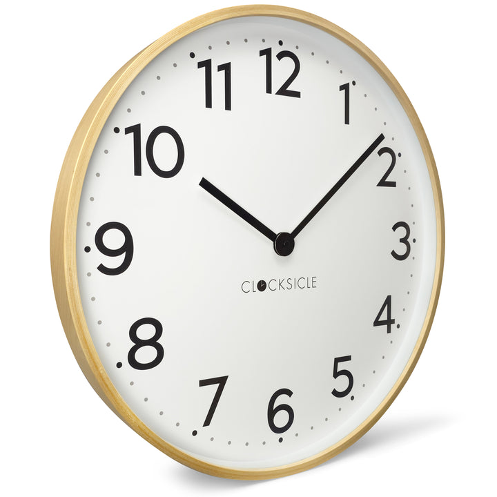 Clocksicle Silent Wood Wall Clock Black 50cm CC-50-BLCK 2