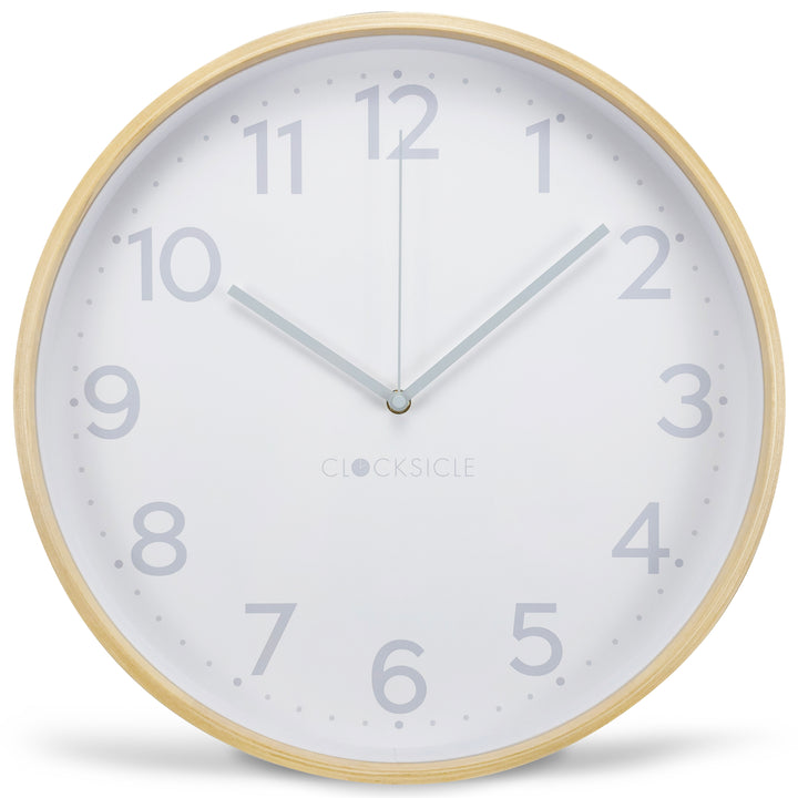 Clocksicle Silent Wood Wall Clock Grey 40cm CC-40-GREY 1