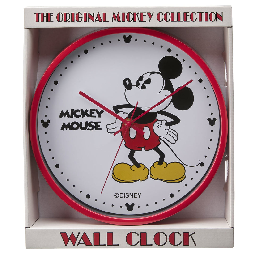 Disney Mickey Mouse Wall Clock Red 30cm TA13911 3