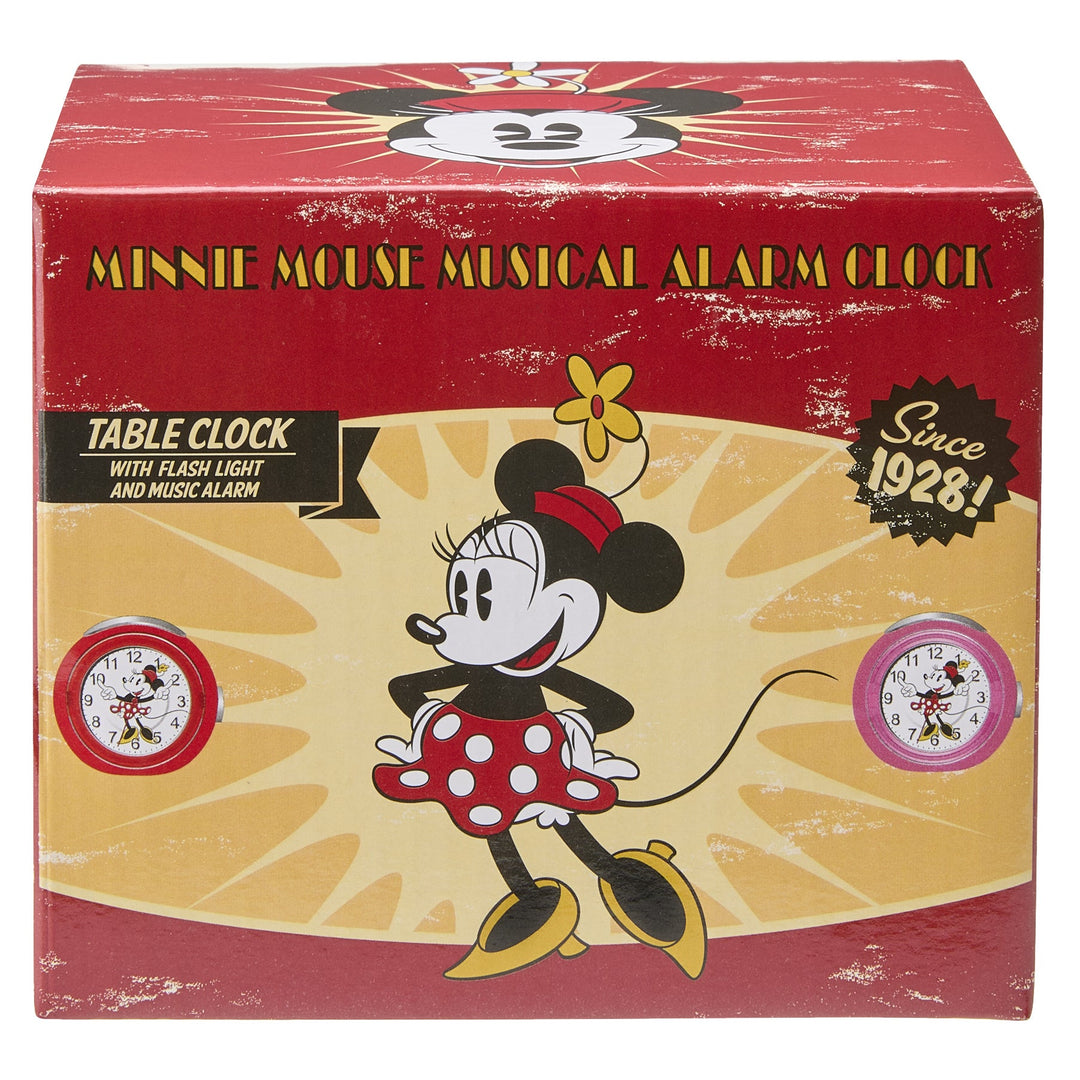 Disney Minnie Mouse Musical Alarm Clock Pink 12cm TR87995 3