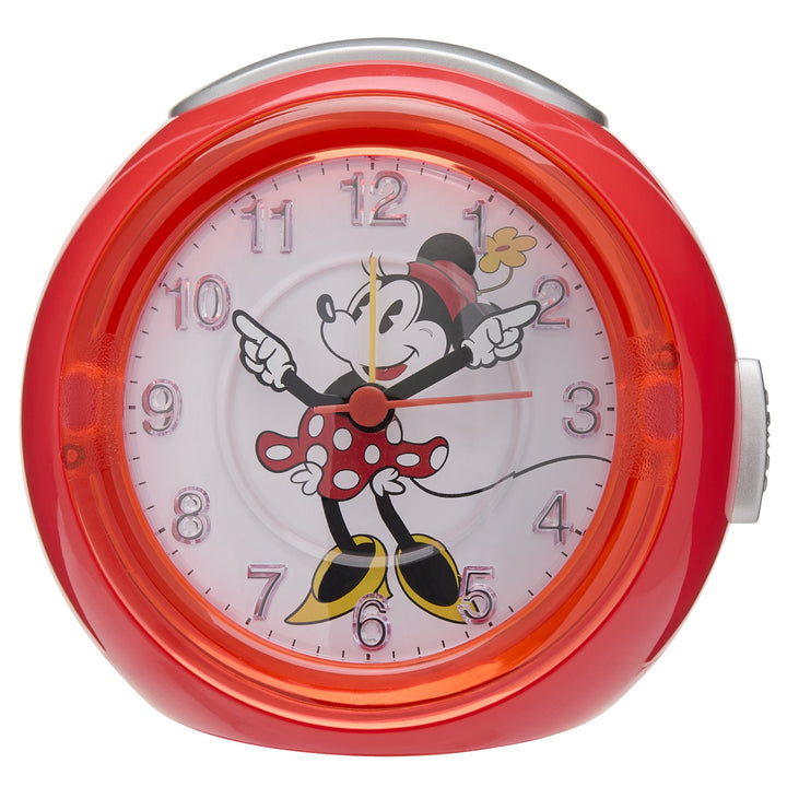 Disney Minnie Mouse Musical Alarm Clock Red 12cm TR87994 1