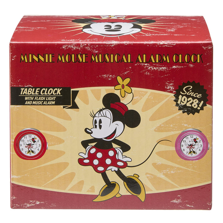 Disney Minnie Mouse Musical Alarm Clock Red 12cm TR87994 3