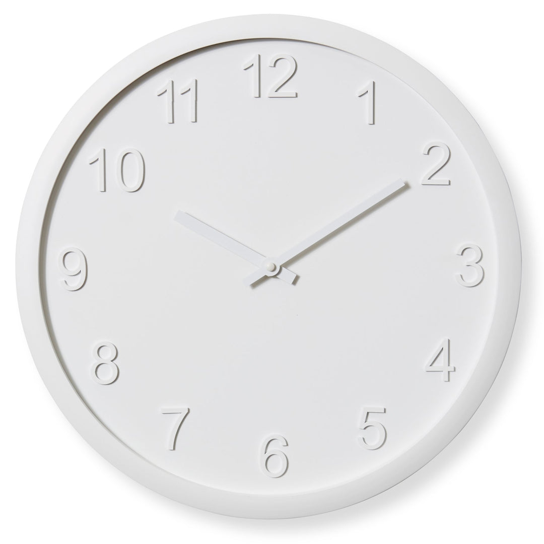 Elme Living Lenox Wooden Wall Clock White 40cm WL.154.WH 1