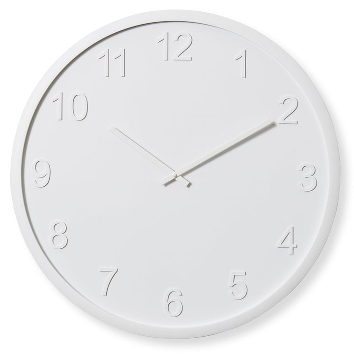 Elme Living Lenox Wooden Wall Clock White 60cm WL.155.WH 1