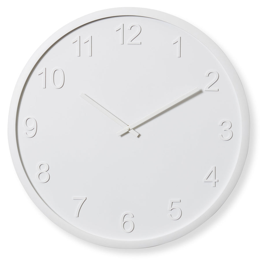 Elme Living Lenox Wooden Wall Clock White 60cm WL.155.WH 1