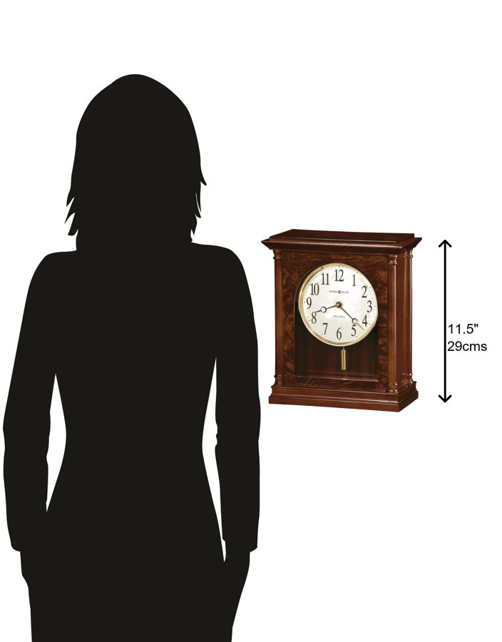 Howard Miller Candice Pendulum Mantel Clock Cherry Wood 29cm 635131 3