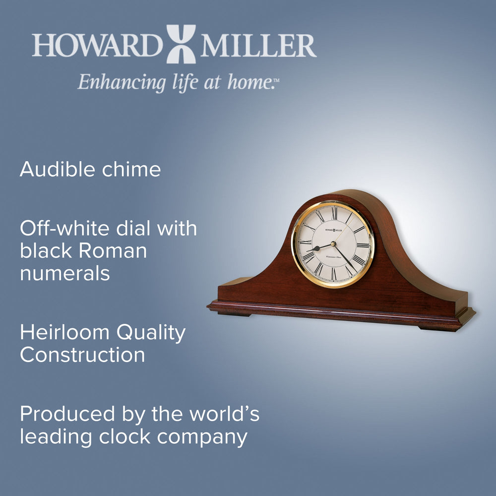Howard Miller Christopher Mantel Clock Windsor Cherry 45cm 635101 2