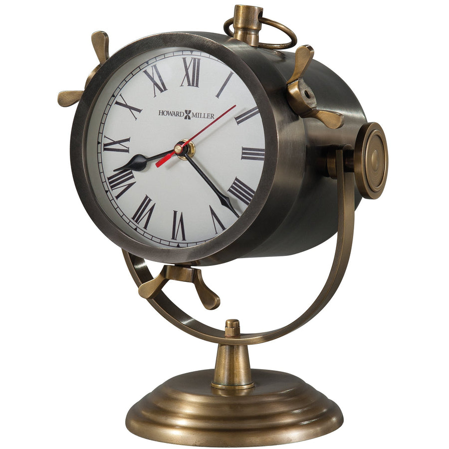 Howard Miller Vernazza Spotlight Mantel Clock Antique Brass 29cm 635193 1