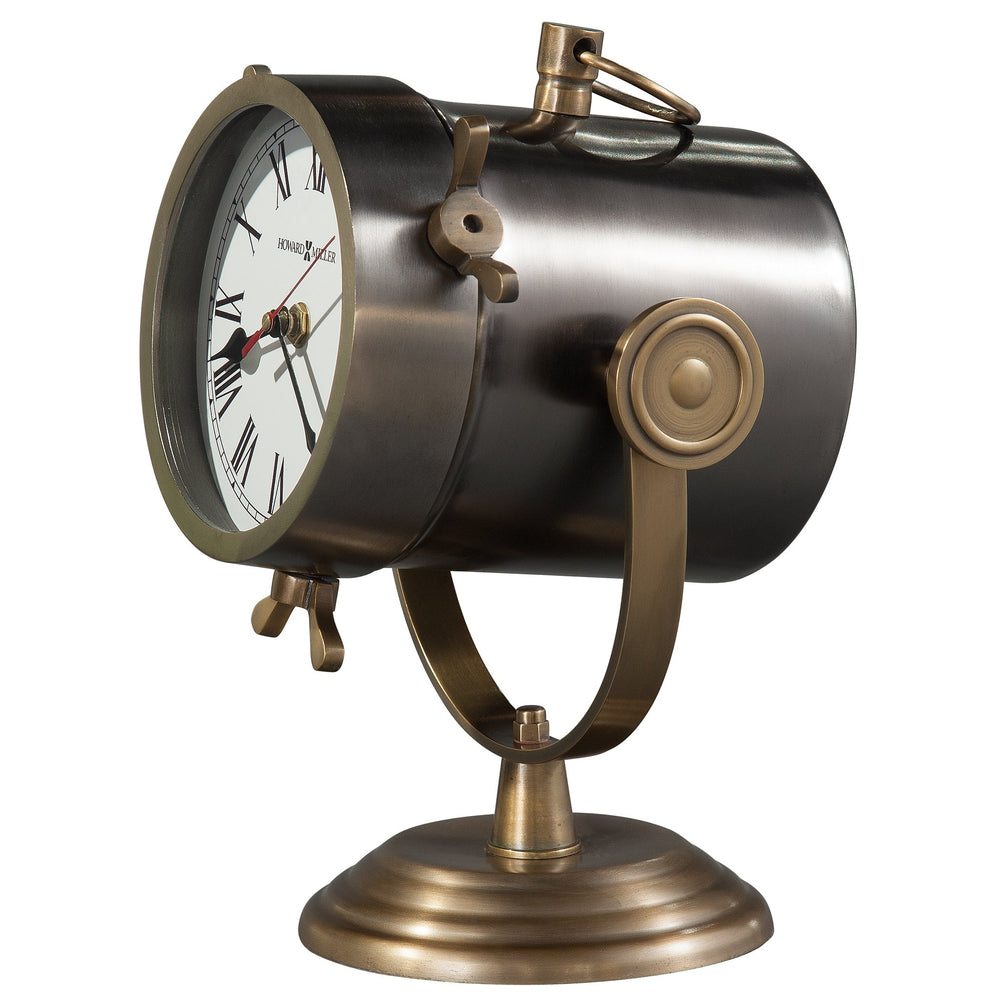 Howard Miller Vernazza Spotlight Mantel Clock Antique Brass 29cm 635193 2