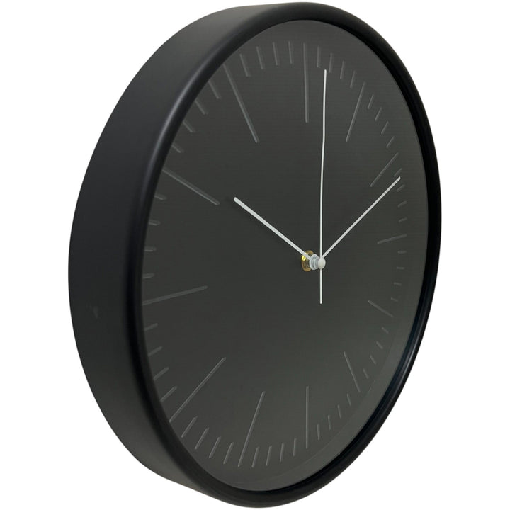 Koda Living Camborne Classic Index Markers Wall Clock Black 30cm KC5115 2