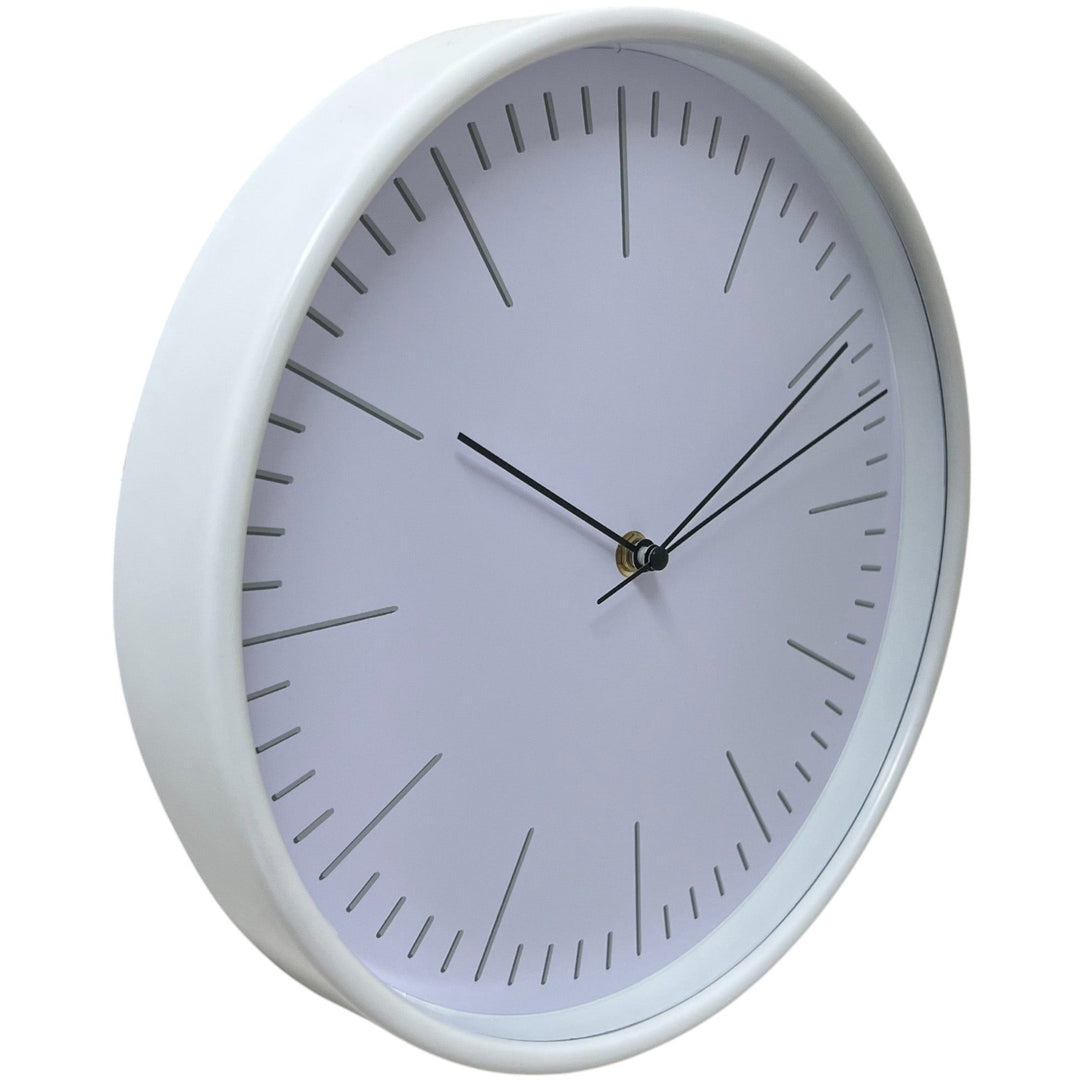 Koda Living Camborne Classic Index Markers Wall Clock Cream White 30cm KC5116 2