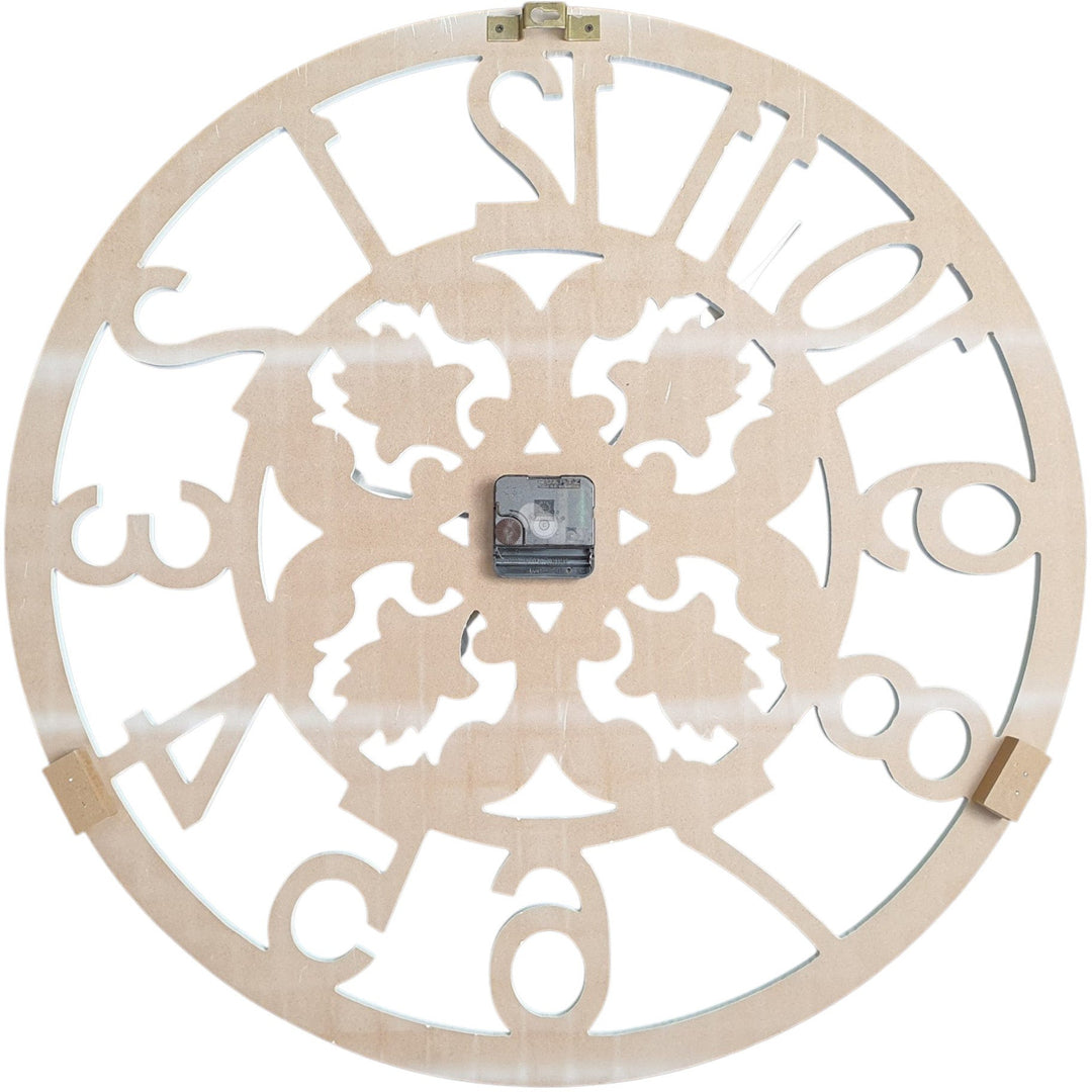 Koda Living Chesham Ornate White Wooden Wall Clock 60cm KC5179 3