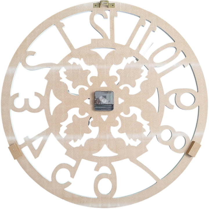 Koda Living Chesham Ornate White Wooden Wall Clock 60cm KC5179 3