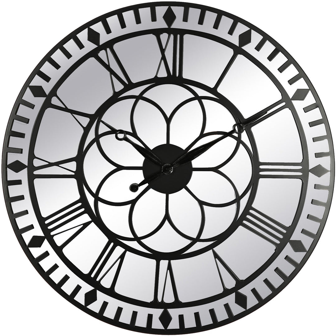 Koda Living Elegance Ornate Mirror Wall Clock 60cm KC5210 1