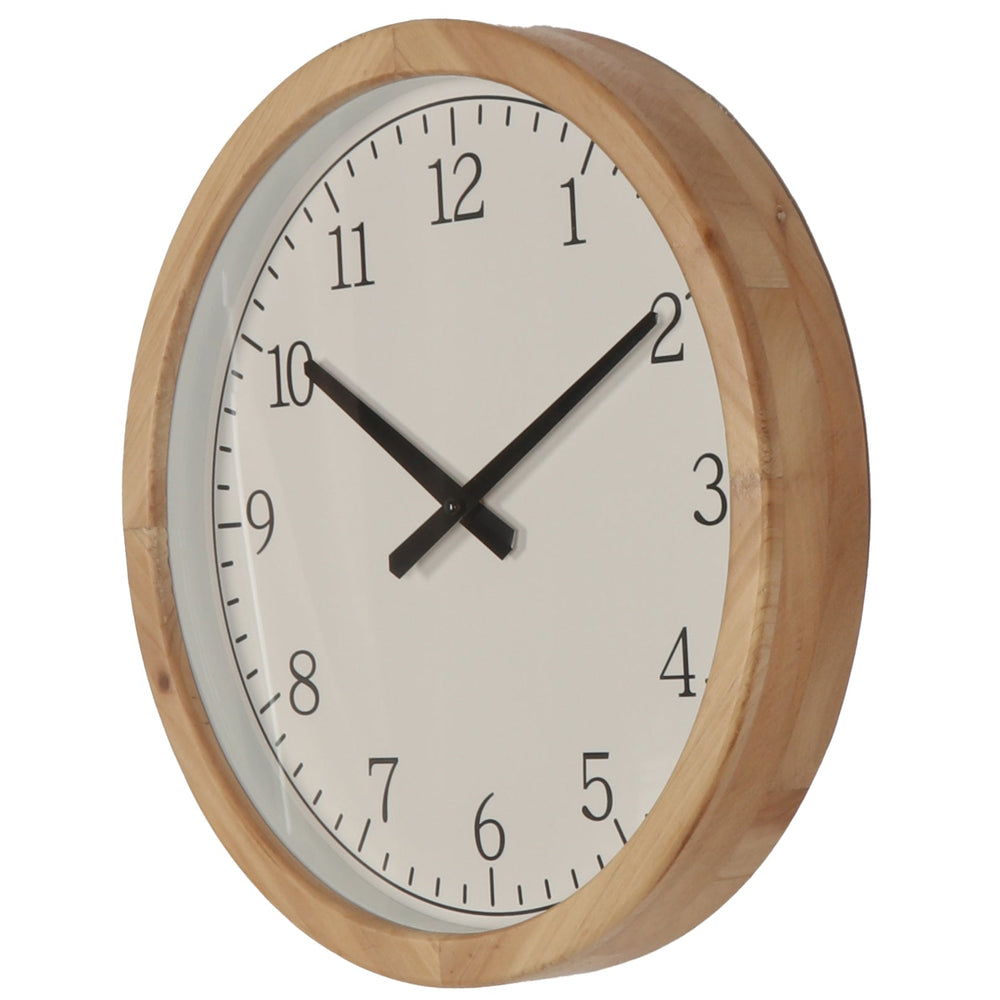 Koda Living Pine Dusk Classic Thick Natural Solid Wood Frame Wall Clock 40cm KC5501 2