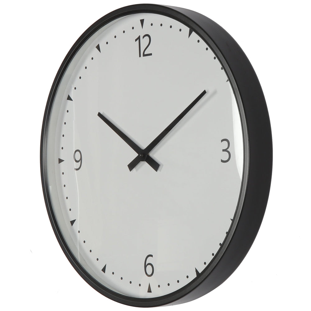 Koda Living Sleek Simplicity Black White Metal Wall Clock 50cm KC5503 2