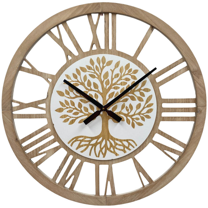 Koda Living Sylvan Wooden Tree Of Life Wall Clock 60cm KC5227 1