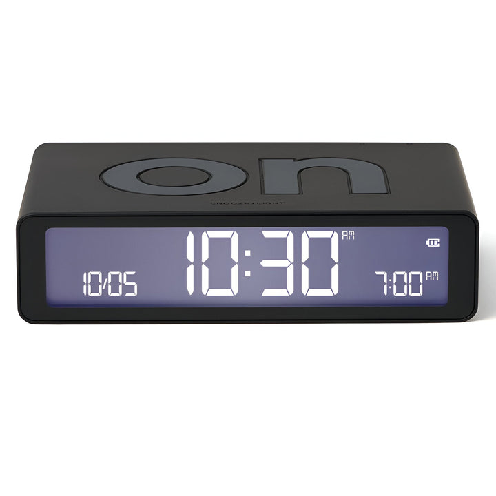 Lexon Flip Classic Reversible Alarm Clock Black 10cm LD-LR157N0 1