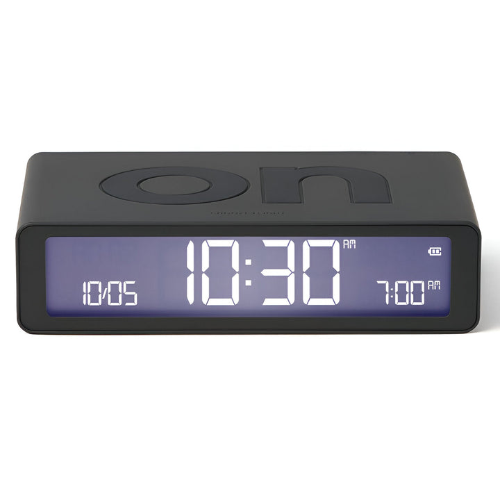 Lexon Flip Classic Reversible Alarm Clock Grey 10cm LD-LR157G3 1