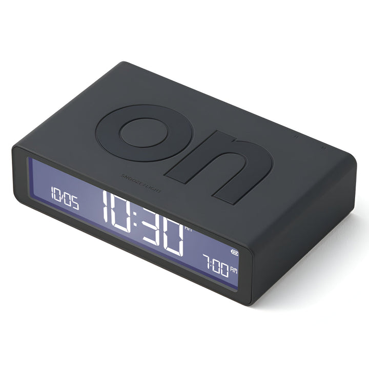 Lexon Flip Classic Reversible Alarm Clock Grey 10cm LD-LR157G3 2