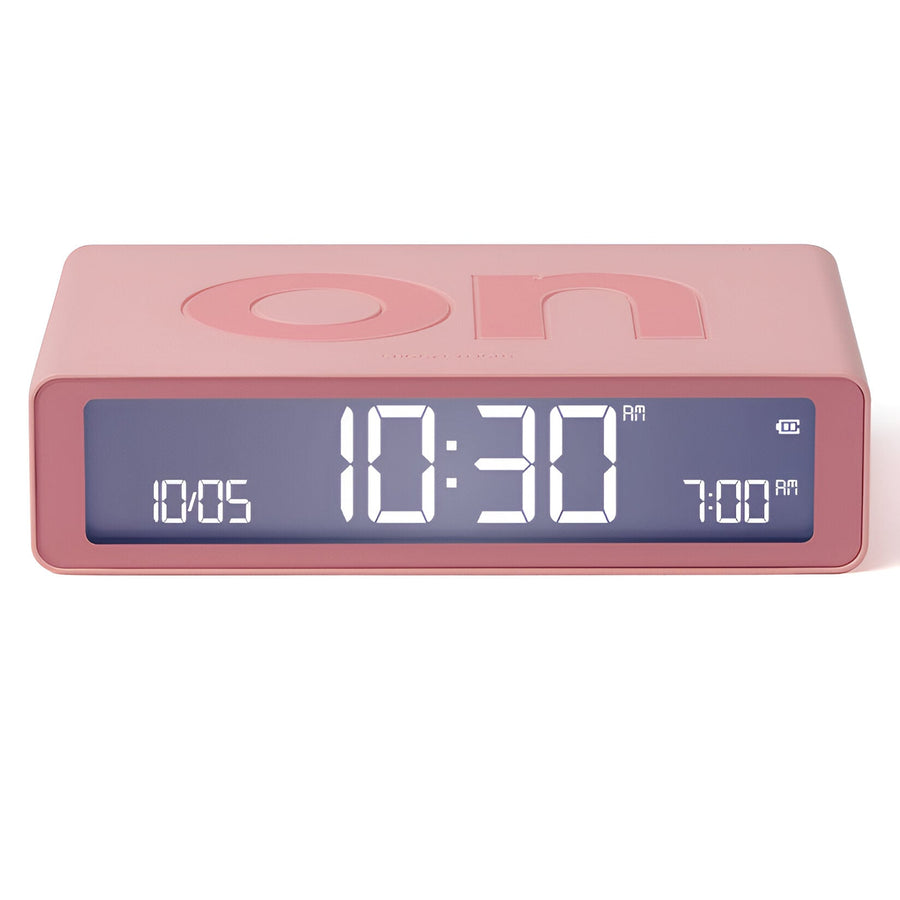 Lexon Flip Classic Reversible Alarm Clock Pink 10cm LD-LR157P4 1