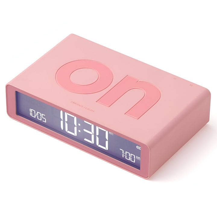 Lexon Flip Classic Reversible Alarm Clock Pink 10cm LD-LR157P4 2