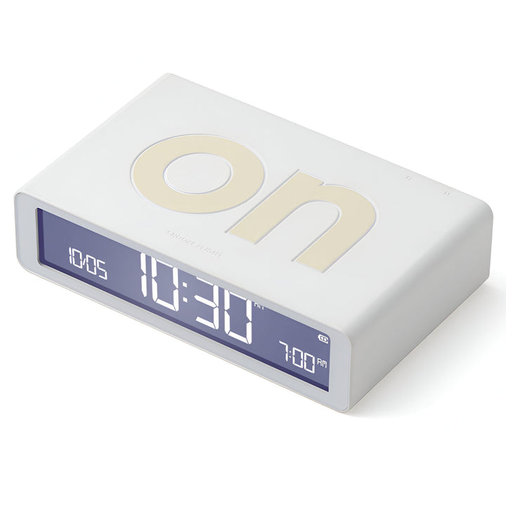 Lexon Flip Classic Reversible Alarm Clock White 10cm LD-LR157W9 2