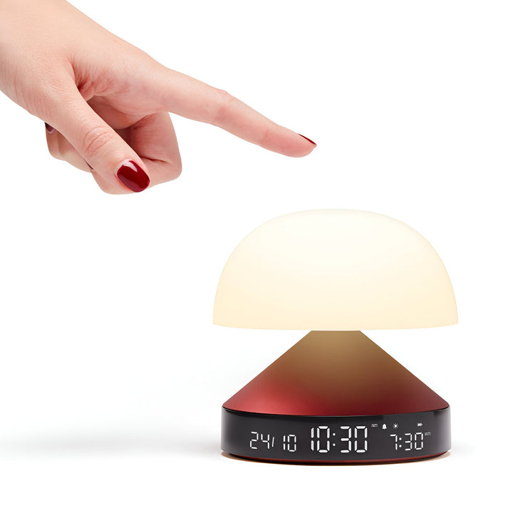 Lexon Mina Sunrise Alarm Clock Red 11cm LD-LR153DR 4