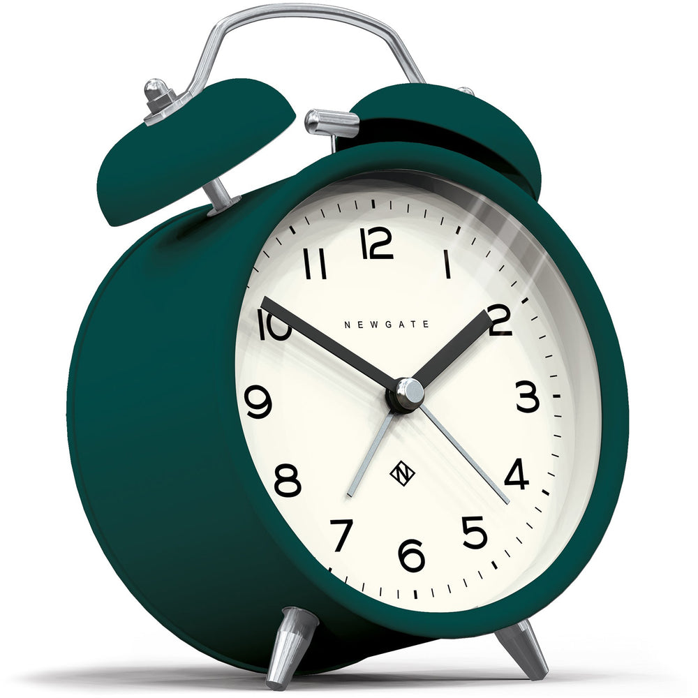 Newgate Charlie Bell Echo Alarm Clock Matte Eden Green 14cm NGCBM134EDG 2