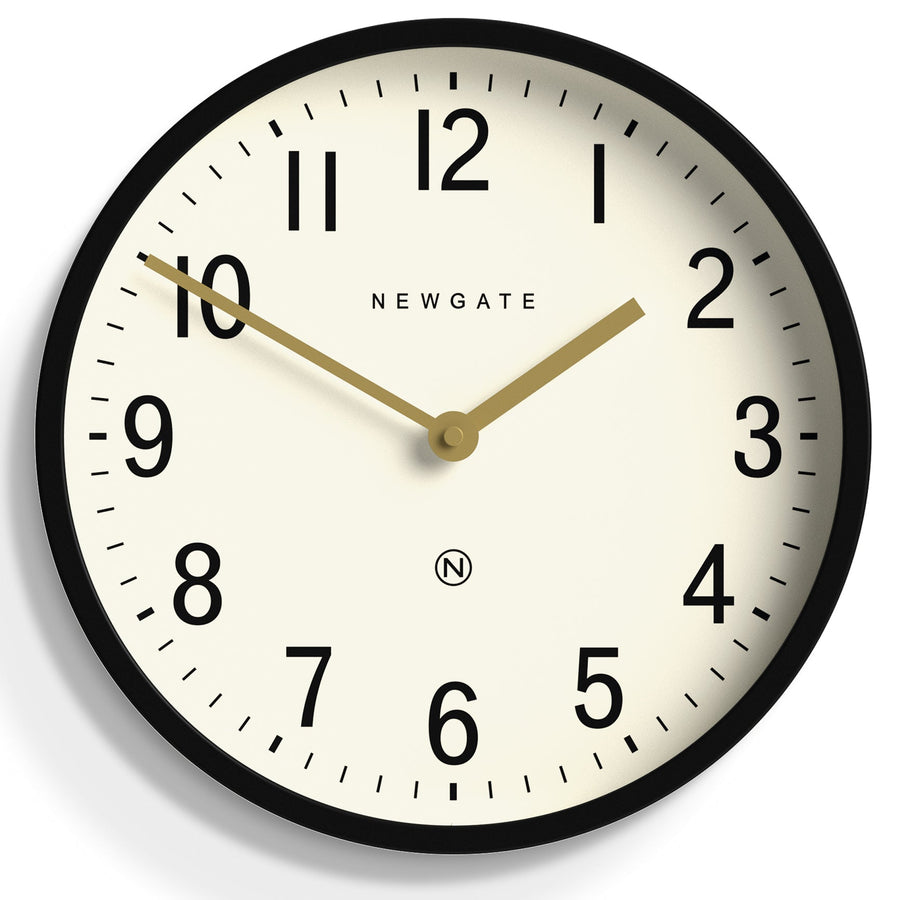 Newgate Master Edwards Wall Clock Black 30cm NGLUGG371K 1