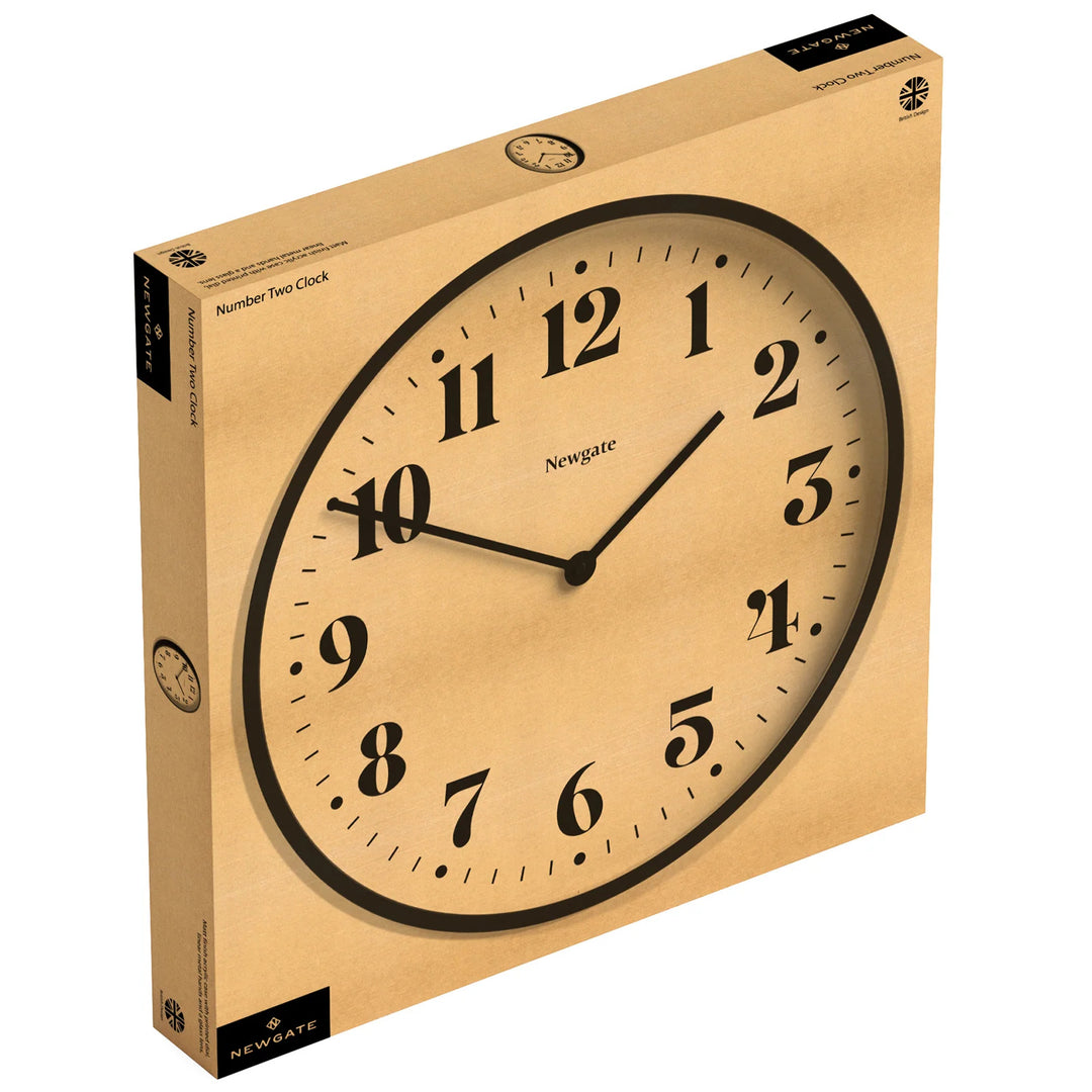 Newgate Number Two Wall Clock Black 45cm NGNUMTWO240K 5