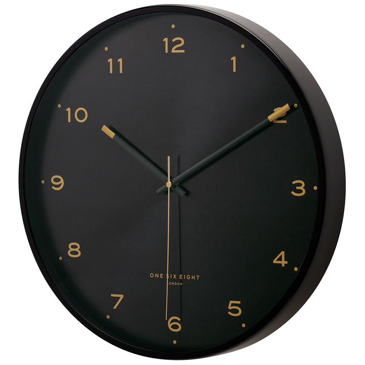 One Six Eight London Elsa Wall Clock Black 40cm 23166 2