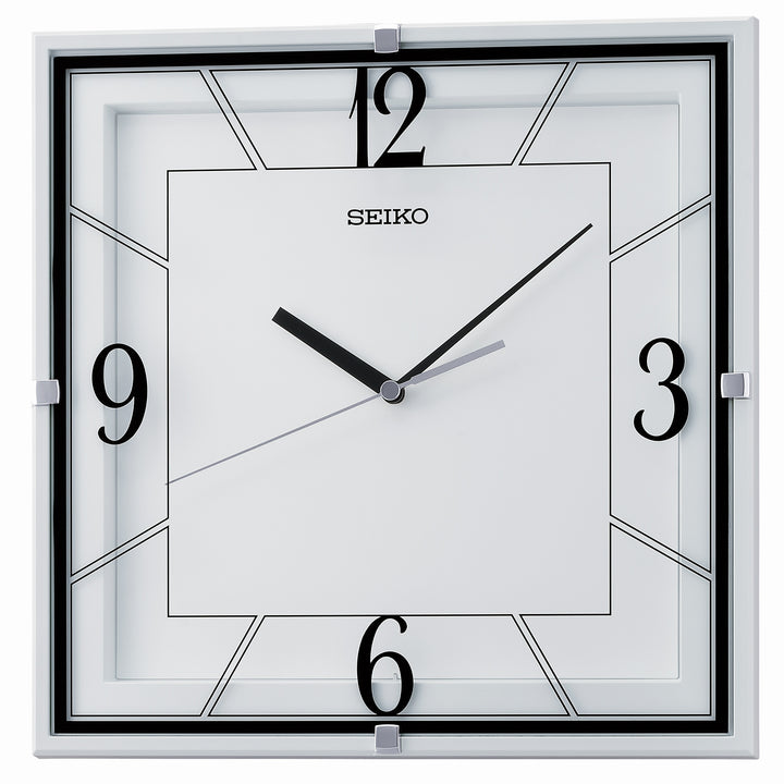 Seiko Clark Square Wall Clock White 30cm QXA821-W 1 