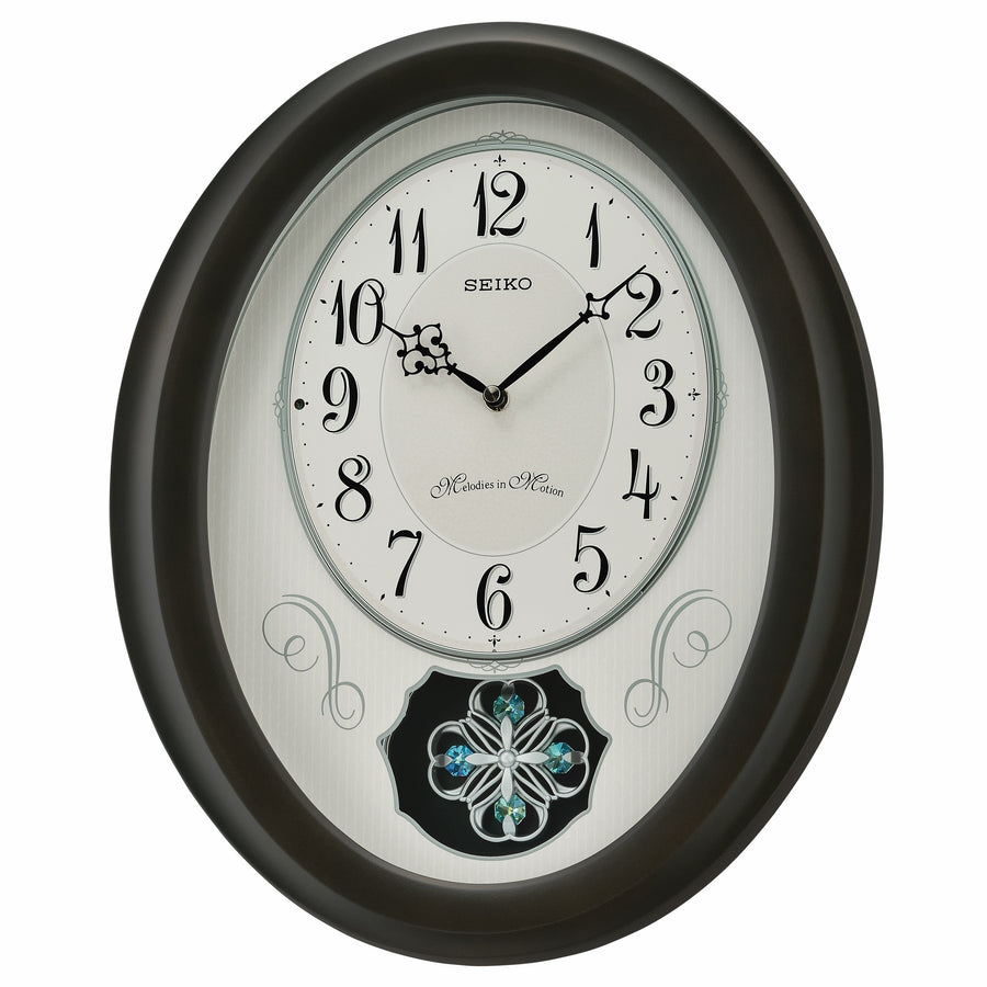 Seiko Eldred Melodies In Motion Musical Wall Clock 43cm QXM606-N 1