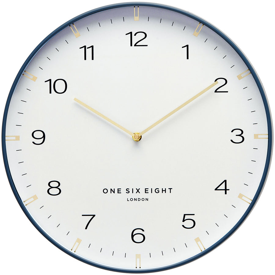 one six eight london sienna wall clock white 50cm 23179 1