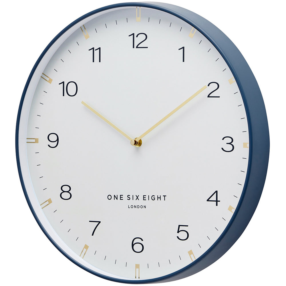 one six eight london sienna wall clock white 50cm 23179 2