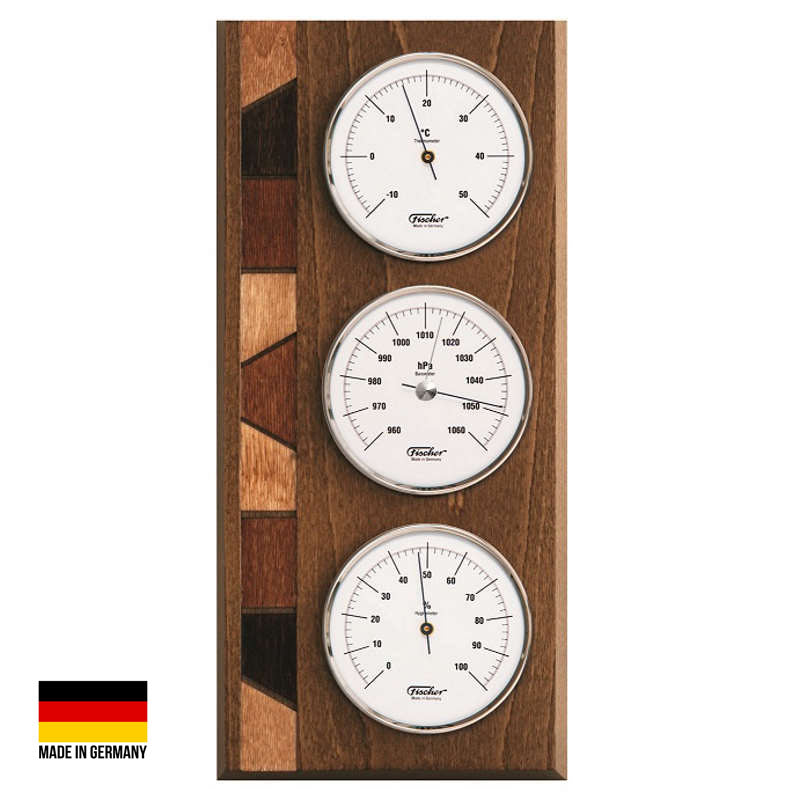 Deluxe Clock, Barometer, Thermometer and Hygrometer Weather Station