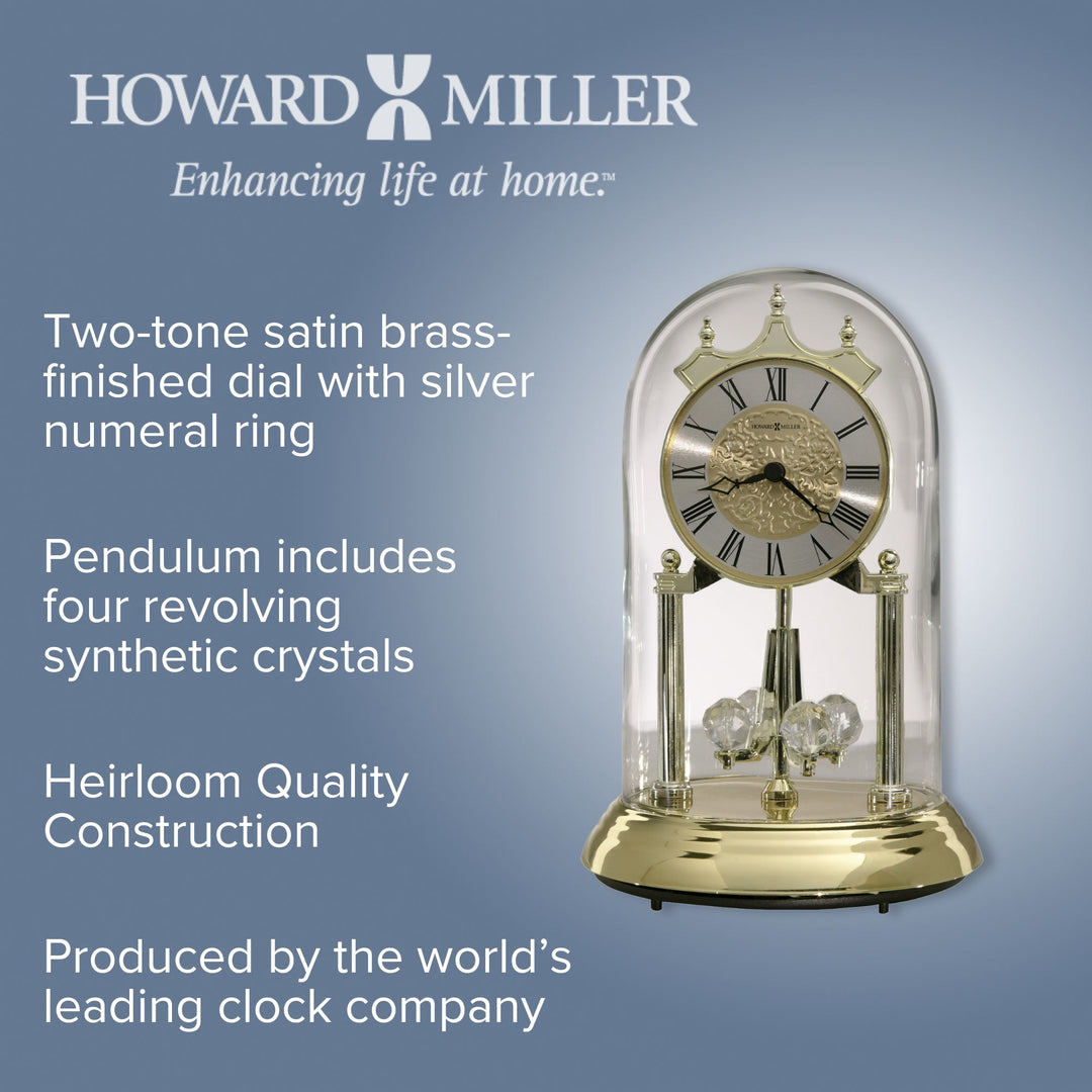 Buy Howard Miller Christina Desk Clock Brass 23cm Online – Oh Clocks