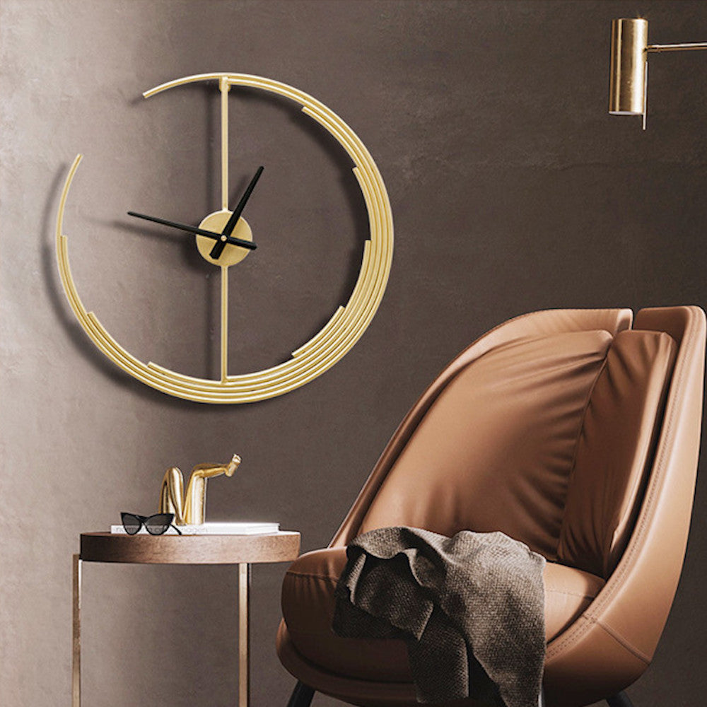 Buy Moonlight Gold Metal Wall Clock 48cm Online – Oh Clocks