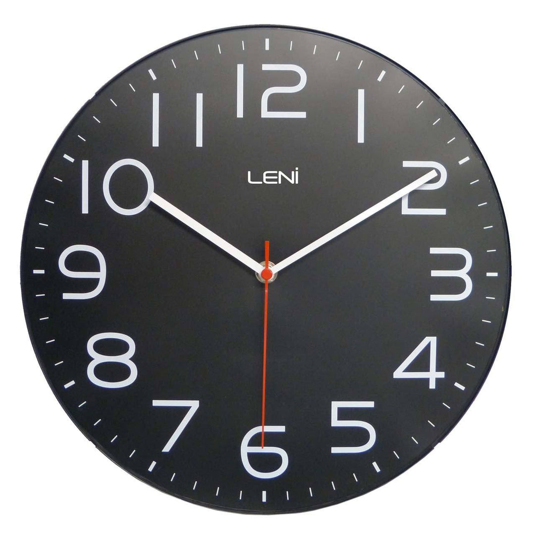 Buy Leni Classic Wall Clock Black 30cm Online – Oh Clocks