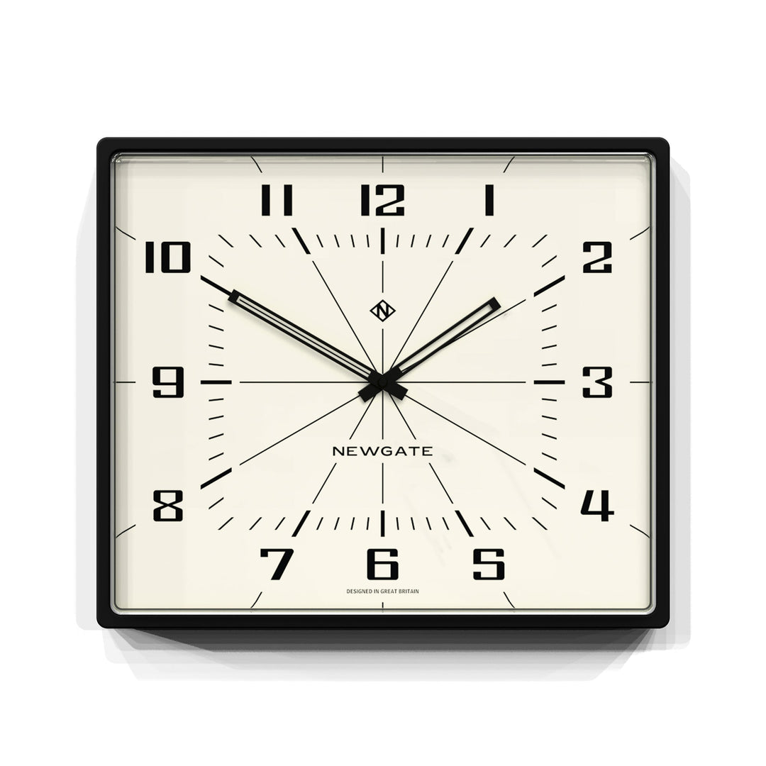 Newgate Box Office Black Retro Wall Clock 42cm NGBOXOF196CK 1