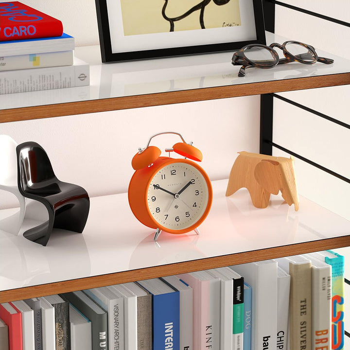 Newgate Charlie Bell Echo Alarm Clock Matte Orange 14cm NGCBM134PO 4