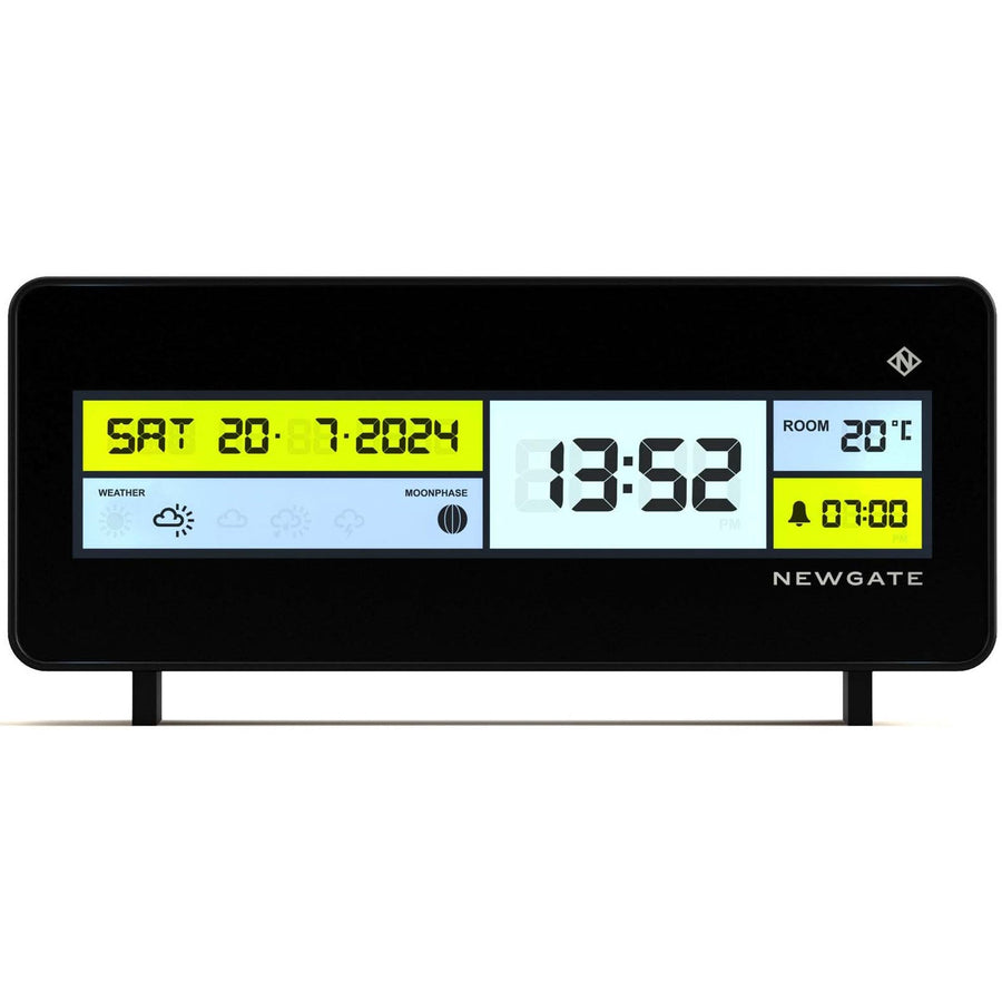 Newgate Futurama LCD Alarm Clock Black Case Black Lens 20cm NGLCD/FUTUR1 1