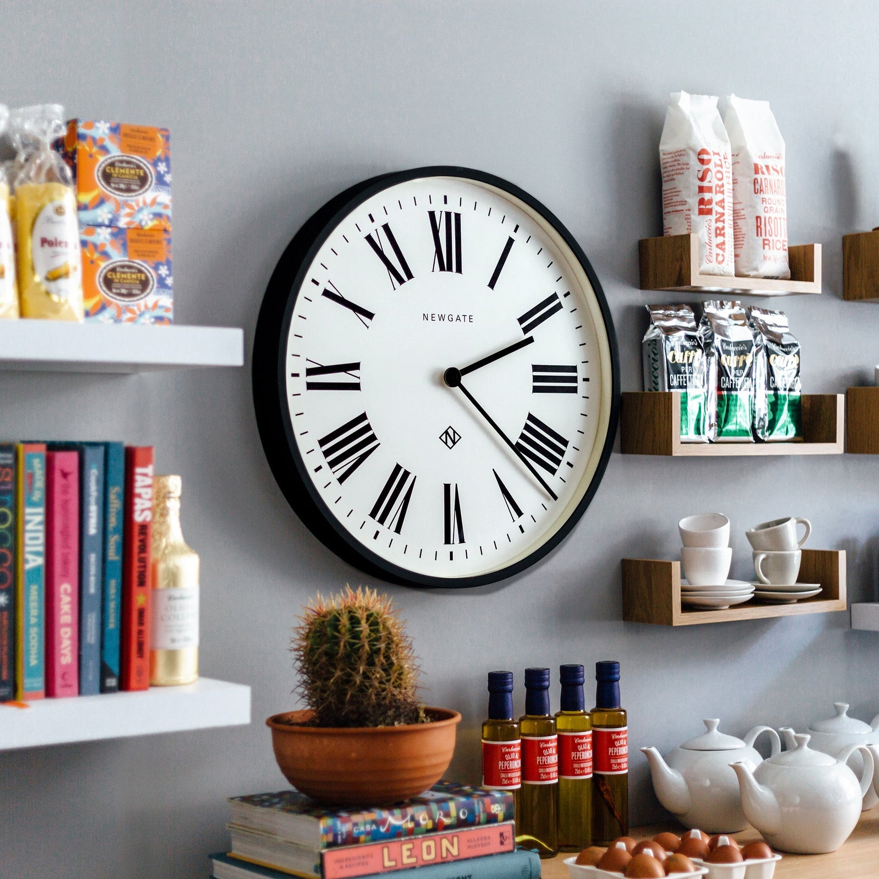 Buy Newgate Italian Number One Wall Clock Black 54cm Online – Oh Clocks