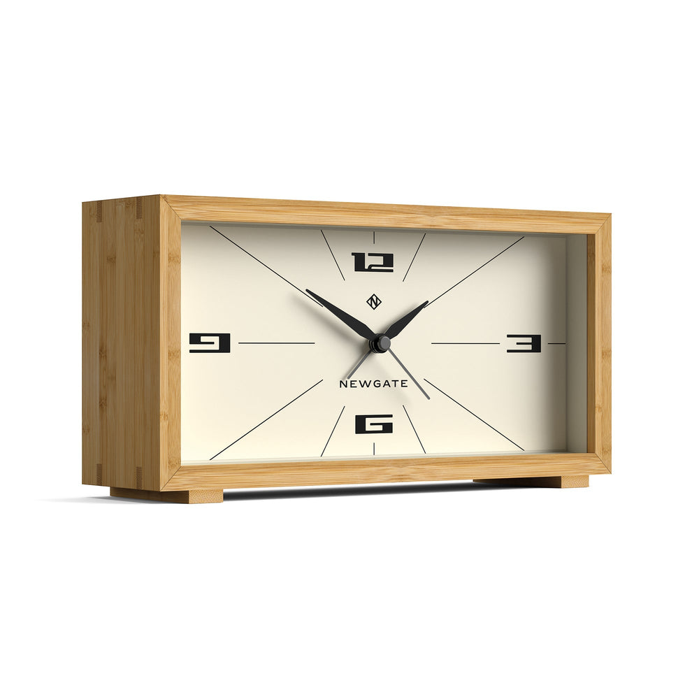 Newgate Lemur Retro Bamboo Alarm Clock 22cm NM-ALM/LEM324LB 2