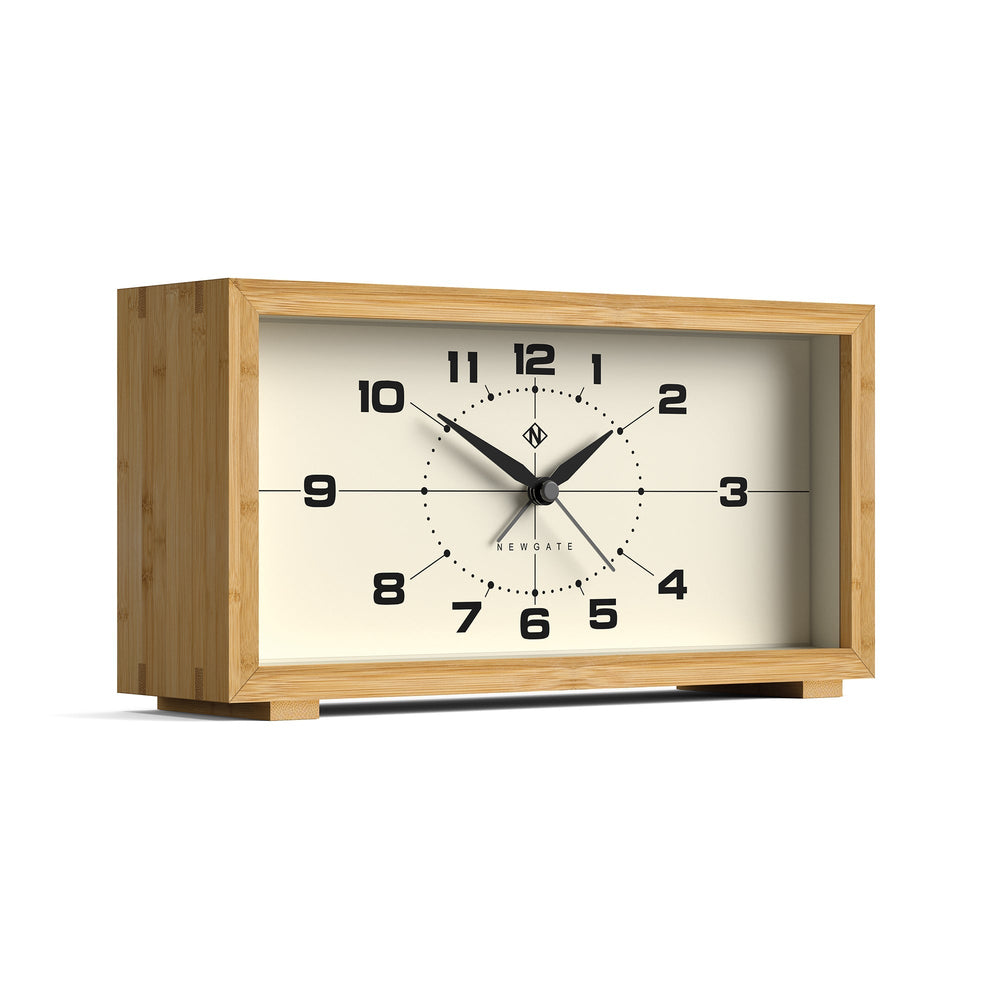 Newgate Lemur Retro Bamboo Alarm Clock Numbers Dial 22cm NM-ALM/LEM453LB 2