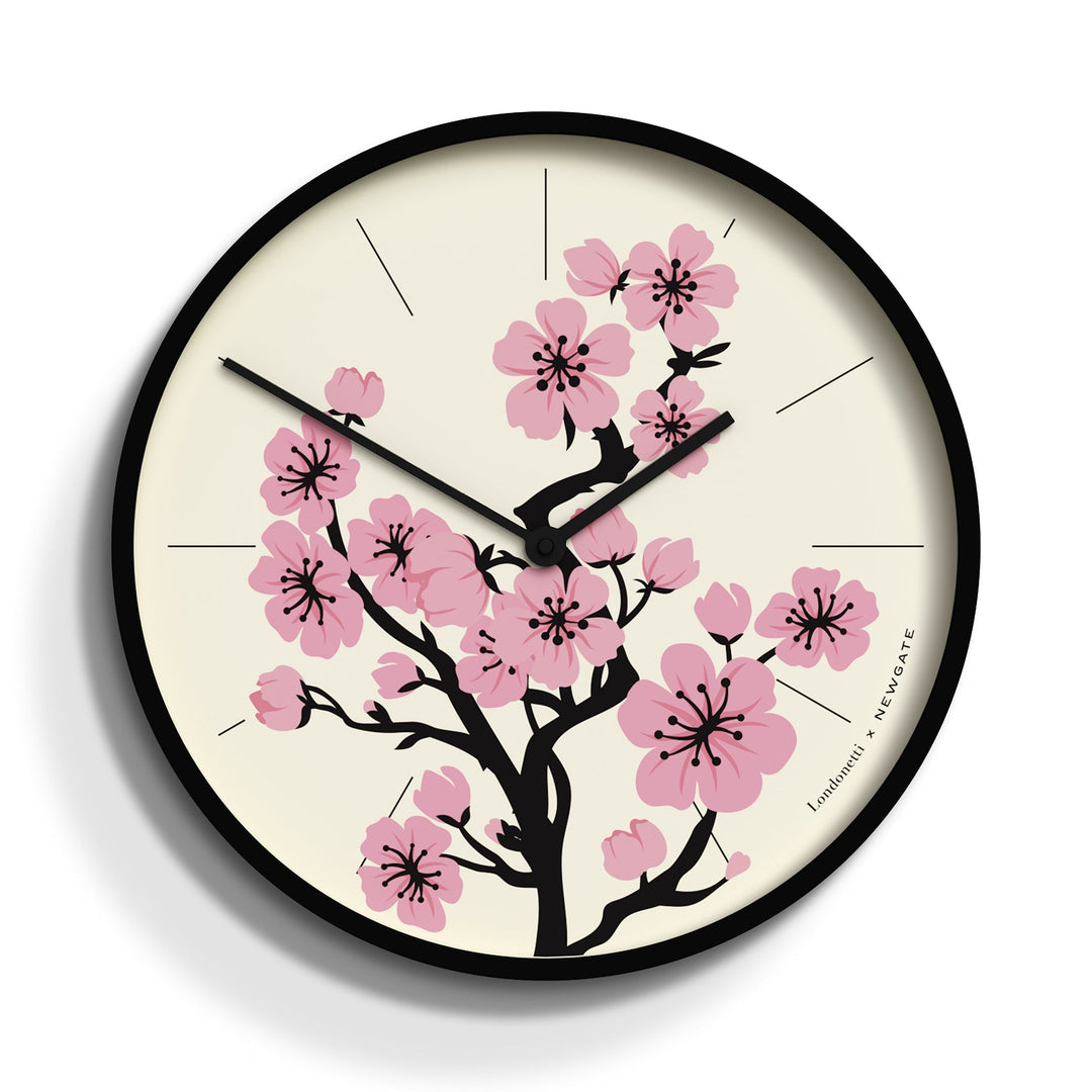 Newgate Londonetti X Number Three Wall Clock Blossom 38cm NGNUMTHR-BLO-K 1