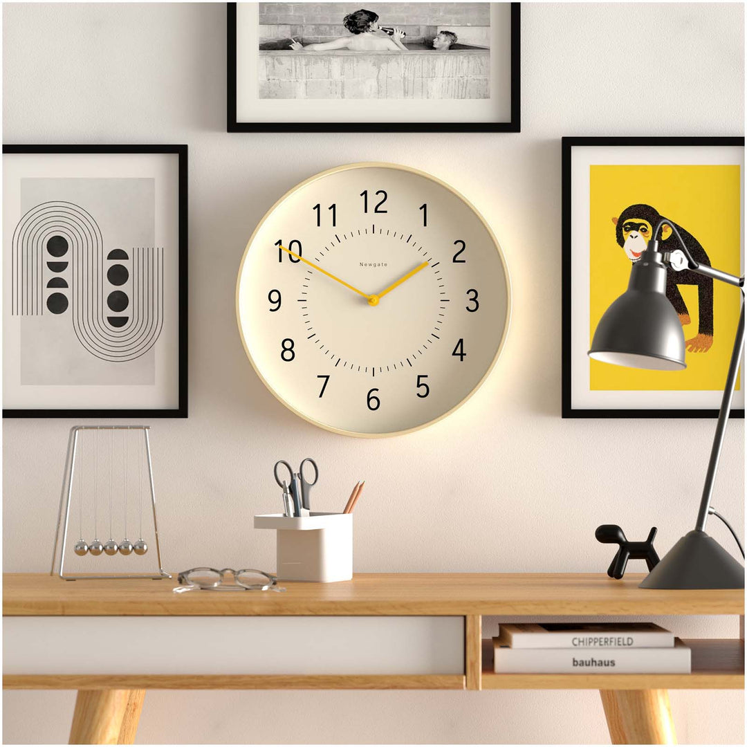 Newgate Monopoly Plywood Wall Clock Yellow Hands 41cm NGMON264PLY40CY 3